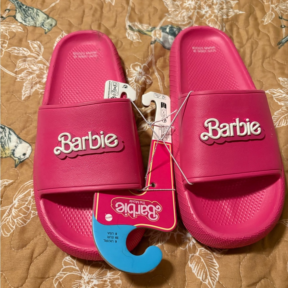 COPY - NWT Barbie Pink Slide Sandals